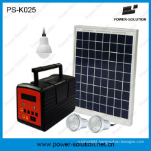 10W Solar Panel Light System for Family with LED Bulb and MP3 Player